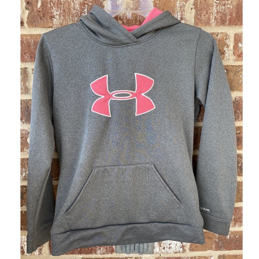 Under Armour Girls Sweatshirt Hoodie Youth Large